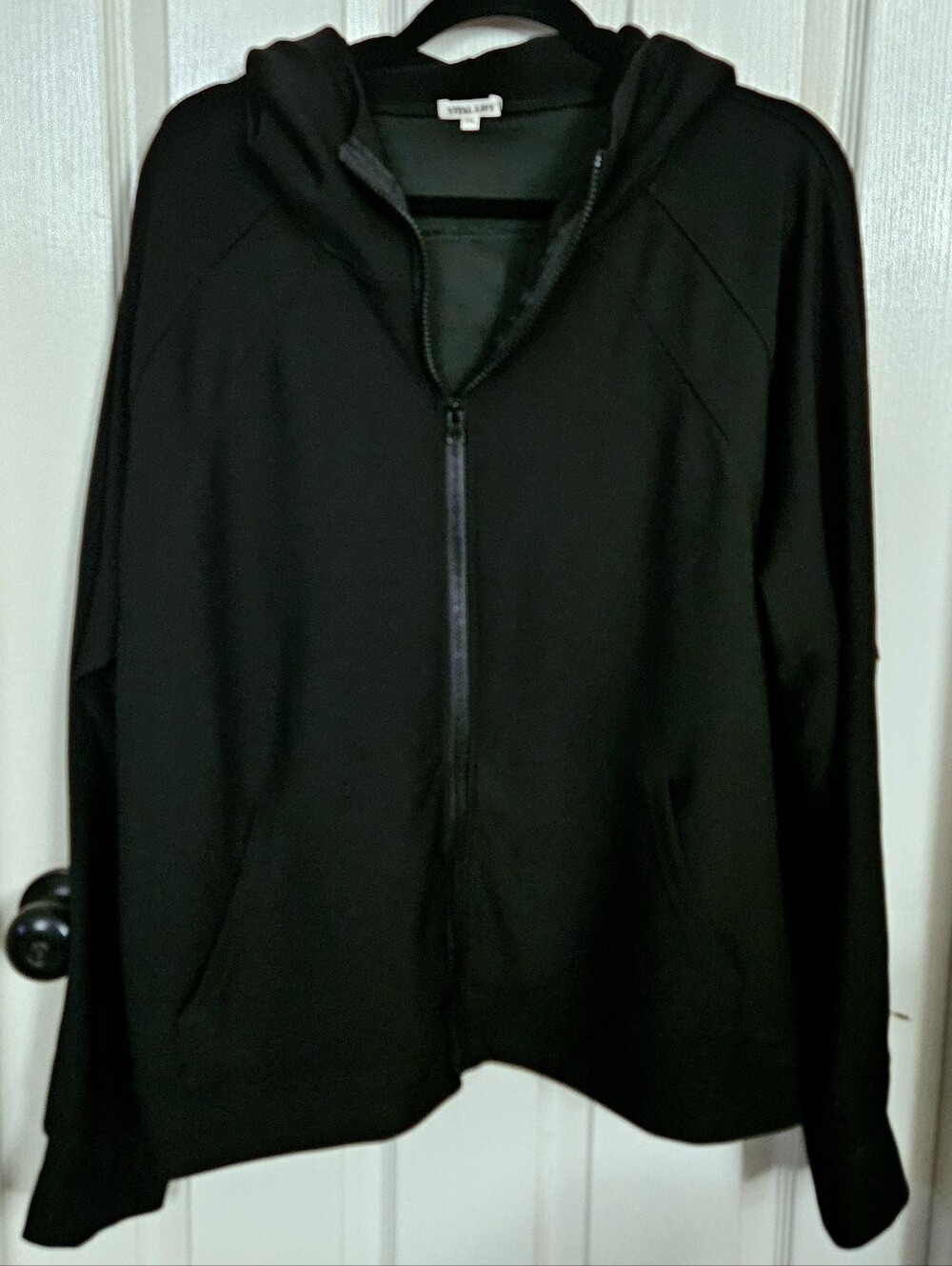 Women's Black Zip-Up Hoodie Sweatshirt